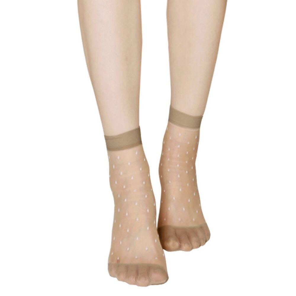 Женские эластичные носки, эластичные прозрачные носки в горошек, легкие носки до щиколотки, 10 пар ALLEGRA K, бежевый 
Женские эластичные носки, эластичные прозрачные носки в горошек, легкие носки до щиколотки, 10 пар ALLEGRA K, бежевый