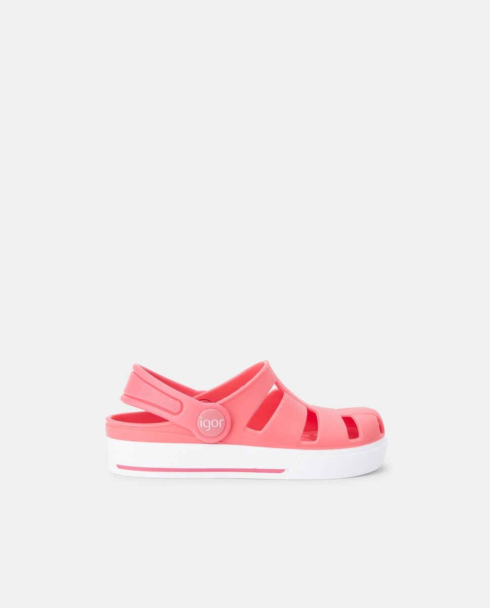 Сабо розовые для девочки со съемной стелькой Igor, фуксия
Сабо розовые для девочки со съемной стелькой Igor, фуксия