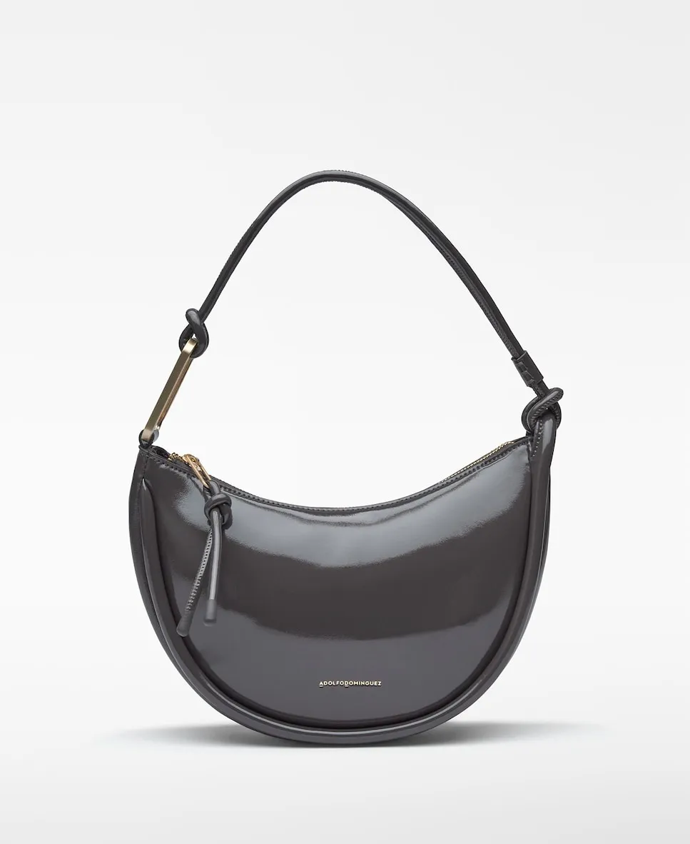 Лакированная сумка через плечо Луна Adolfo Dominguez, серый
Лакированная сумка через плечо Луна Adolfo Dominguez, серый