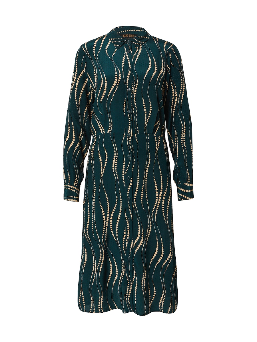 Платье-рубашка King Louie Mina, темно-зеленый
Платье-рубашка King Louie Mina, темно-зеленый