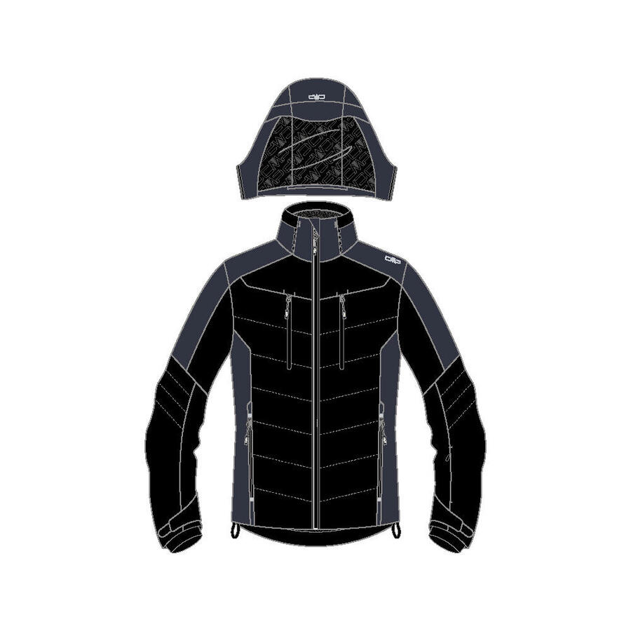 Мужская горнолыжная куртка CMP с капюшоном и застежкой-молнией 33W0837
Мужская горнолыжная куртка CMP с капюшоном и застежкой-молнией 33W0837