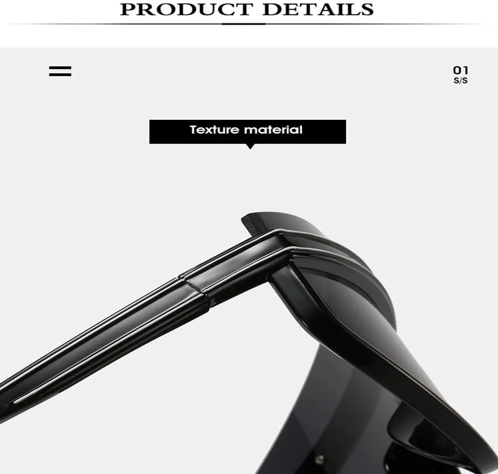 Модные цельные очки для активного отдыха для женщин и мужчин, большие, в стиле панк, с полуободковой оправой, ветрозащитные, UV400 JWMSXYQR, White-clear.
Модные цельные очки для активного отдыха для женщин и мужчин, большие, в стиле панк, с полуободковой оправой, ветрозащитные, UV400 JWMSXYQR, White-clear.