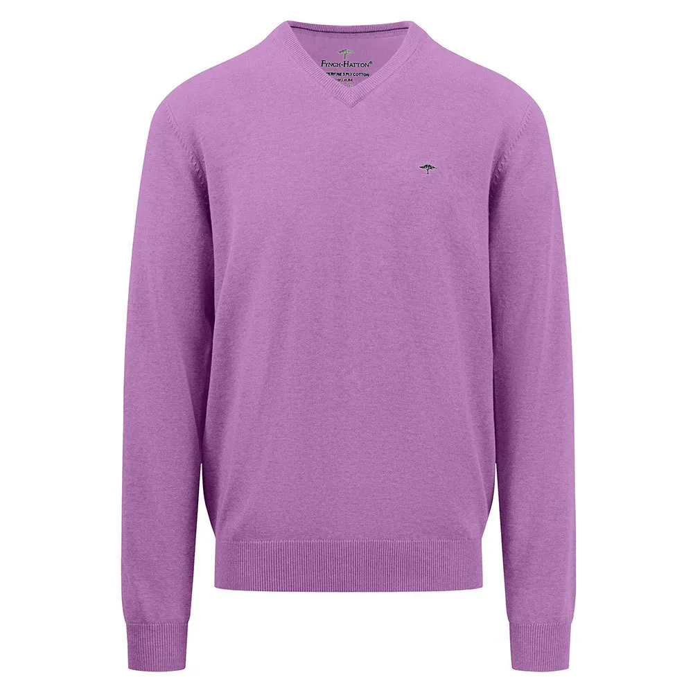 Свитер Fynch Hatton 1413211 V Neck, фиолетовый 
Свитер Fynch Hatton 1413211 V Neck, фиолетовый