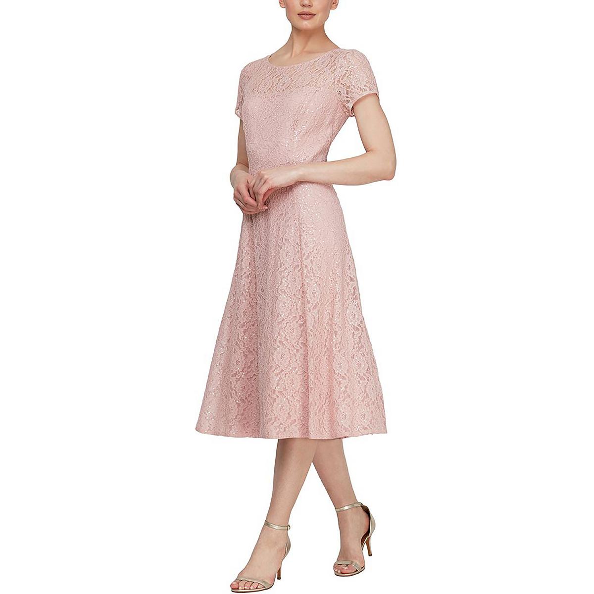 Женское платье миди с кружевом и расклешенной юбкой Petites SLNY, цвет faded rose
Женское платье миди с кружевом и расклешенной юбкой Petites SLNY, цвет faded rose
