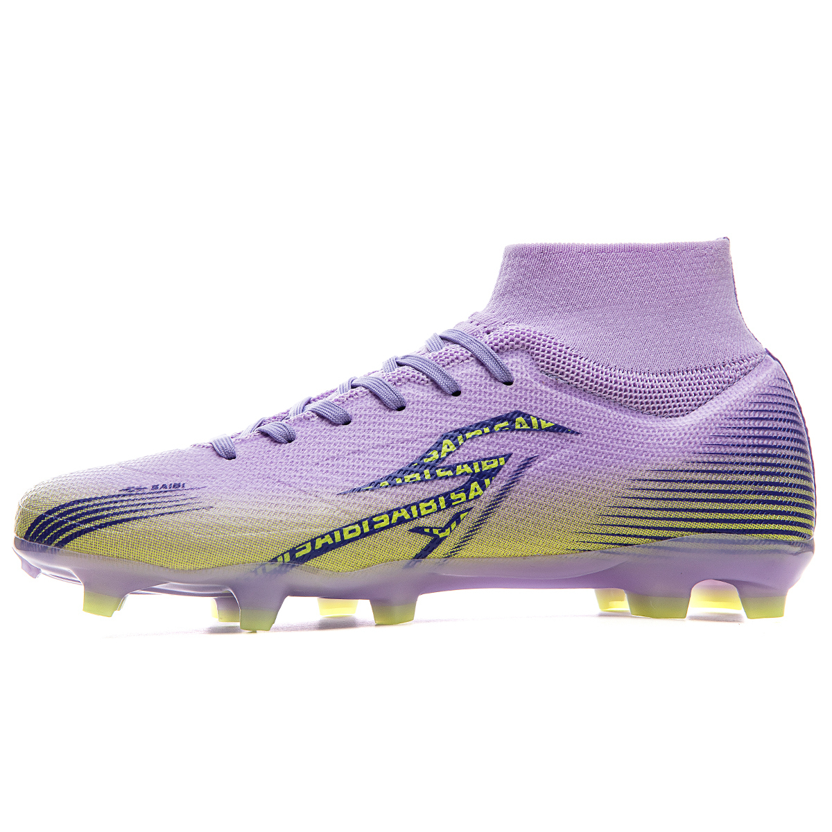 Saibi Унисекс футбольные бутсы высокие белые с фиолетовым таро и длинными шипами, цвет Taro Purple-Long Stud
Saibi Унисекс футбольные бутсы высокие белые с фиолетовым таро и длинными шипами, цвет Taro Purple-Long Stud