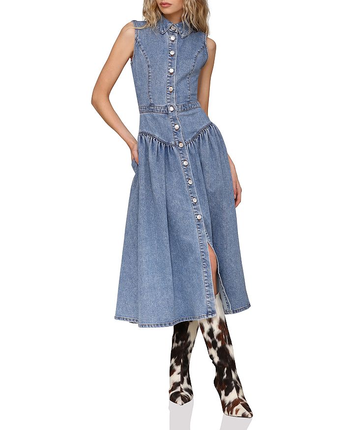 Безрукавное платье миди на пуговицах Avec Les Filles, синий
Безрукавное платье миди на пуговицах Avec Les Filles, синий