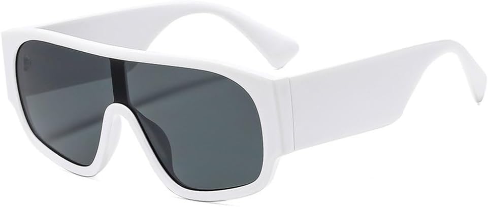 Ретро большие женские солнцезащитные очки-пилот, цельные, красные и зеленые, с защитой от УФ-излучения UV400, мужские панк-солнцезащитные очки с широкими дужками SKFGNX, White Grey
Ретро большие женские солнцезащитные очки-пилот, цельные, красные и зеленые, с защитой от УФ-излучения UV400, мужские панк-солнцезащитные очки с широкими дужками SKFGNX, White Grey