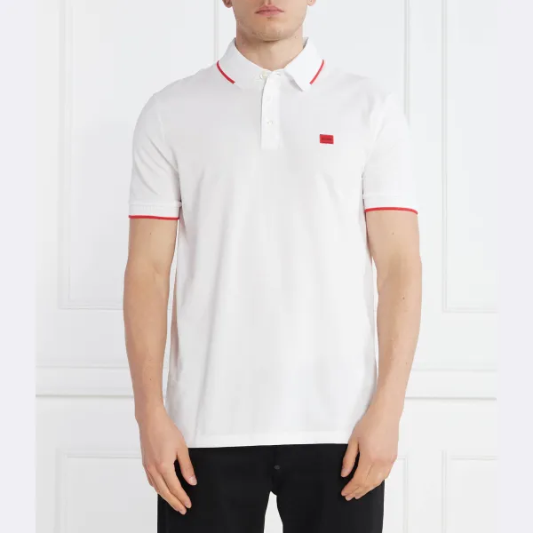 Рубашка поло узкого кроя Deresino232 Hugo, белый 
Рубашка поло узкого кроя Deresino232 Hugo, белый