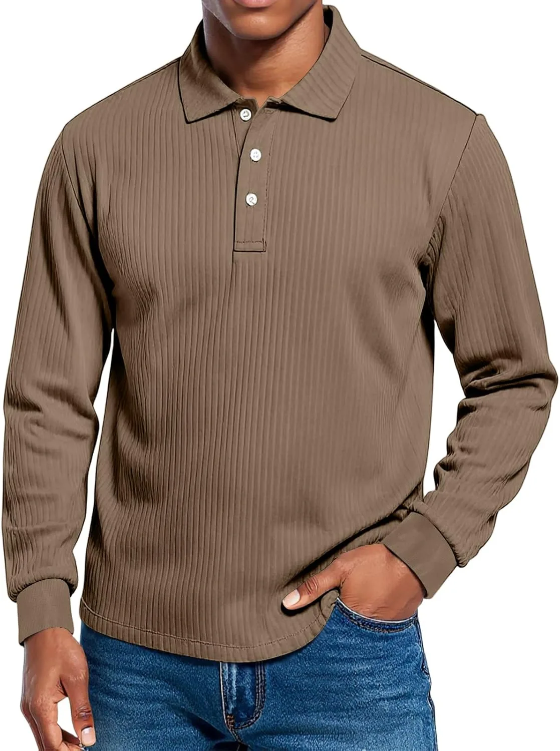 Мужская поло Casual Loose с длинным рукавом и воротником на пуговицах FQZWONG
Мужская поло Casual Loose с длинным рукавом и воротником на пуговицах FQZWONG