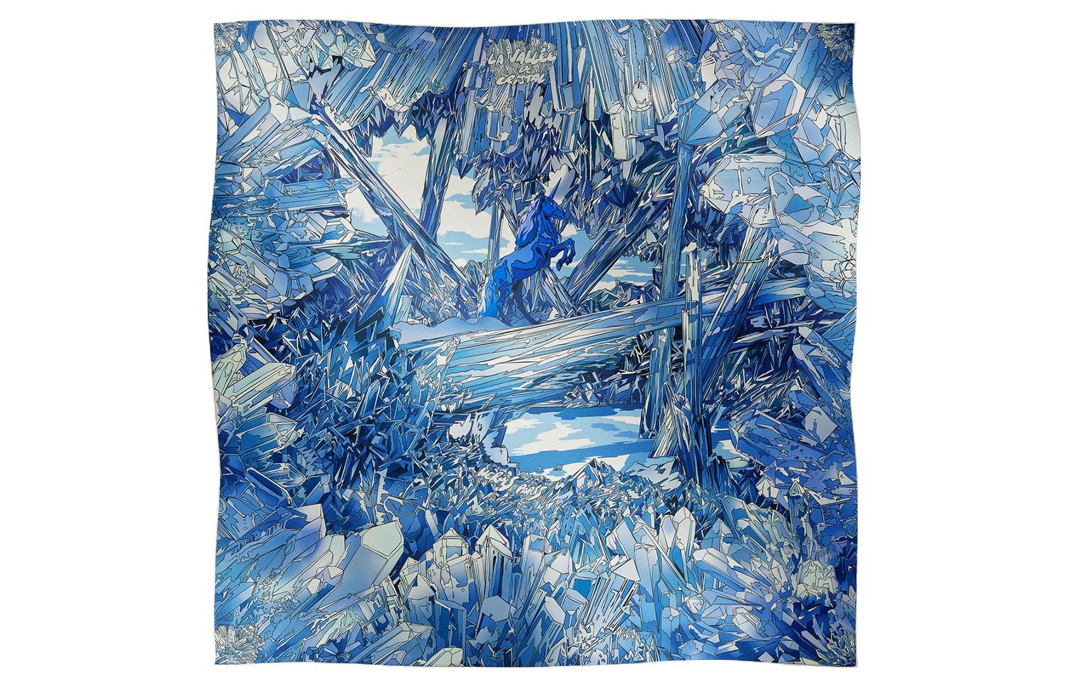 Шёлковый шарф Unisex Blue HERMES
Шёлковый шарф Unisex Blue HERMES