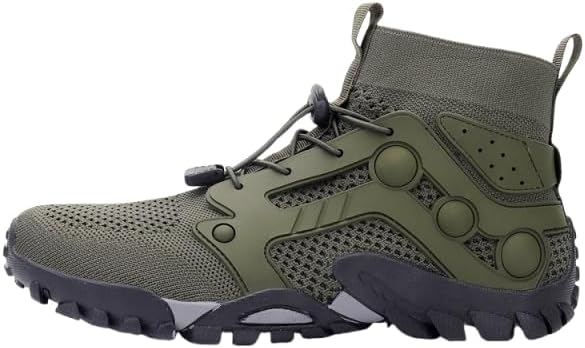 Мужские большие стильные высокие прочные походные ботинки, удобные нескользящие шнурованные туфли, подходят для активного отдыха и спорта на свежем воздухе Hhhchpm, зеленый
Мужские большие стильные высокие прочные походные ботинки, удобные нескользящие шнурованные туфли, подходят для активного отдыха и спорта на свежем воздухе Hhhchpm, зеленый