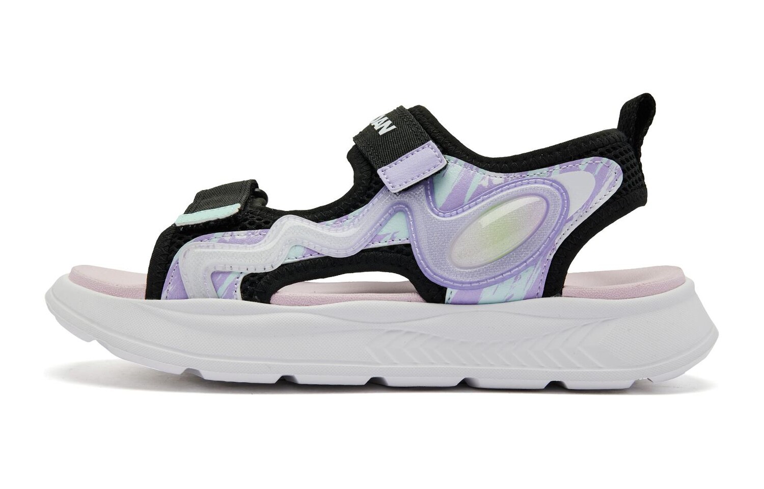 Детские сандалии для начальной школы Qiaodan, черный/фиолетовый
Детские сандалии для начальной школы Qiaodan, черный/фиолетовый