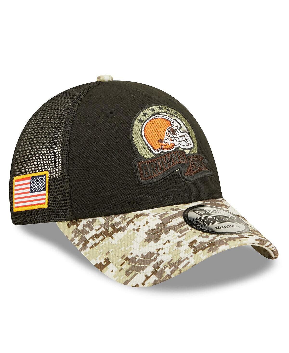 Мужская черная камуфляжная кепка Cleveland Browns 2022 Salute To Service 9FORTY Snapback Trucker Hat New Era
Мужская черная камуфляжная кепка Cleveland Browns 2022 Salute To Service 9FORTY Snapback Trucker Hat New Era