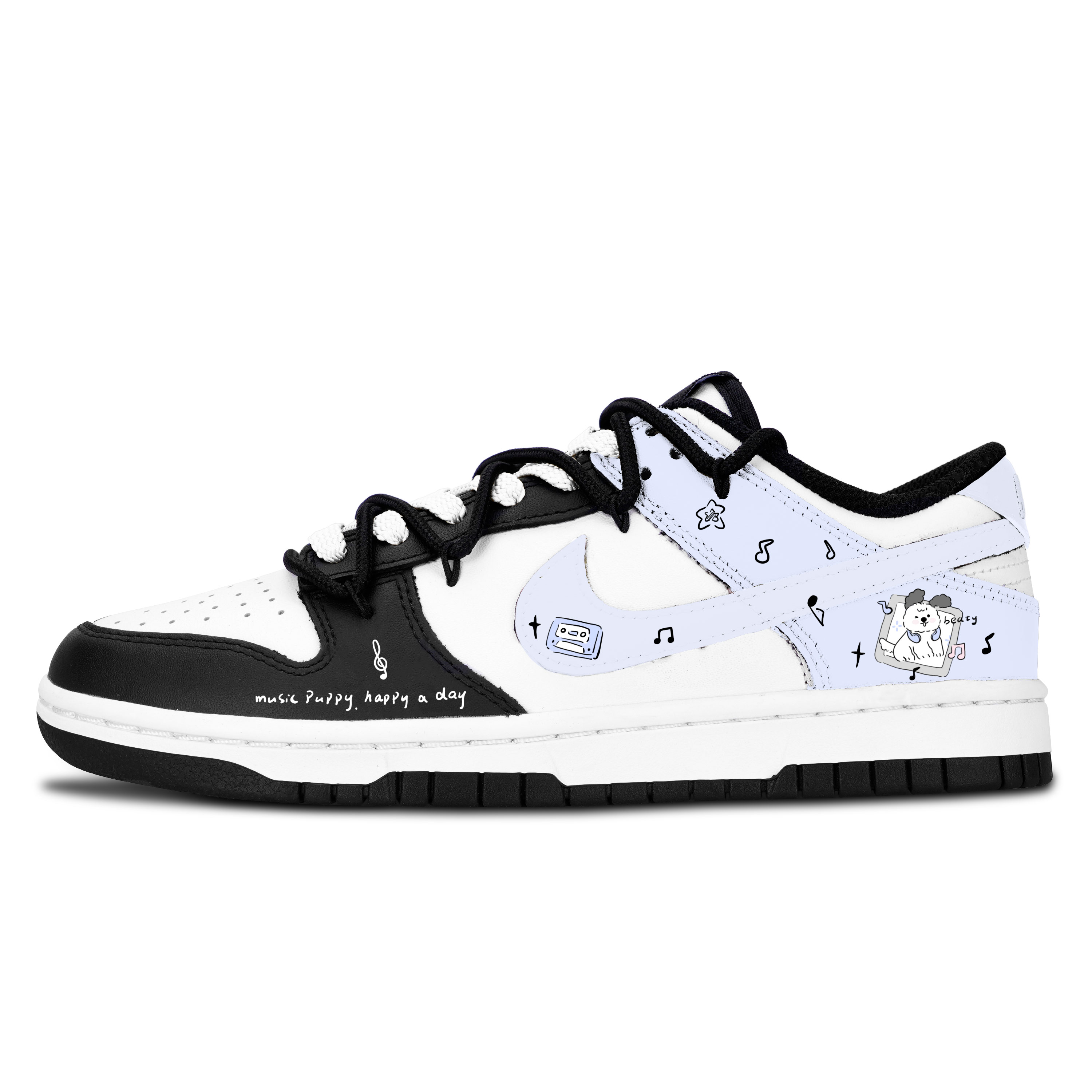 Nike Dunk Black White, Music Healing Abrasion Resistant Low top Skateboard Shoes Unisex Light Purple
Nike Dunk Black White, Music Healing Abrasion Resistant Low top Skateboard Shoes Unisex Light Purple