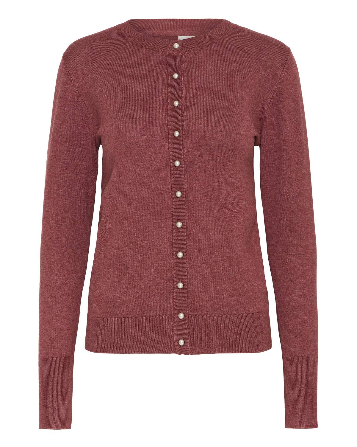 Pulz Вязаный кардиган 'PZSARA' в красно-мраморном цвете
Pulz Вязаный кардиган 'PZSARA' в красно-мраморном цвете