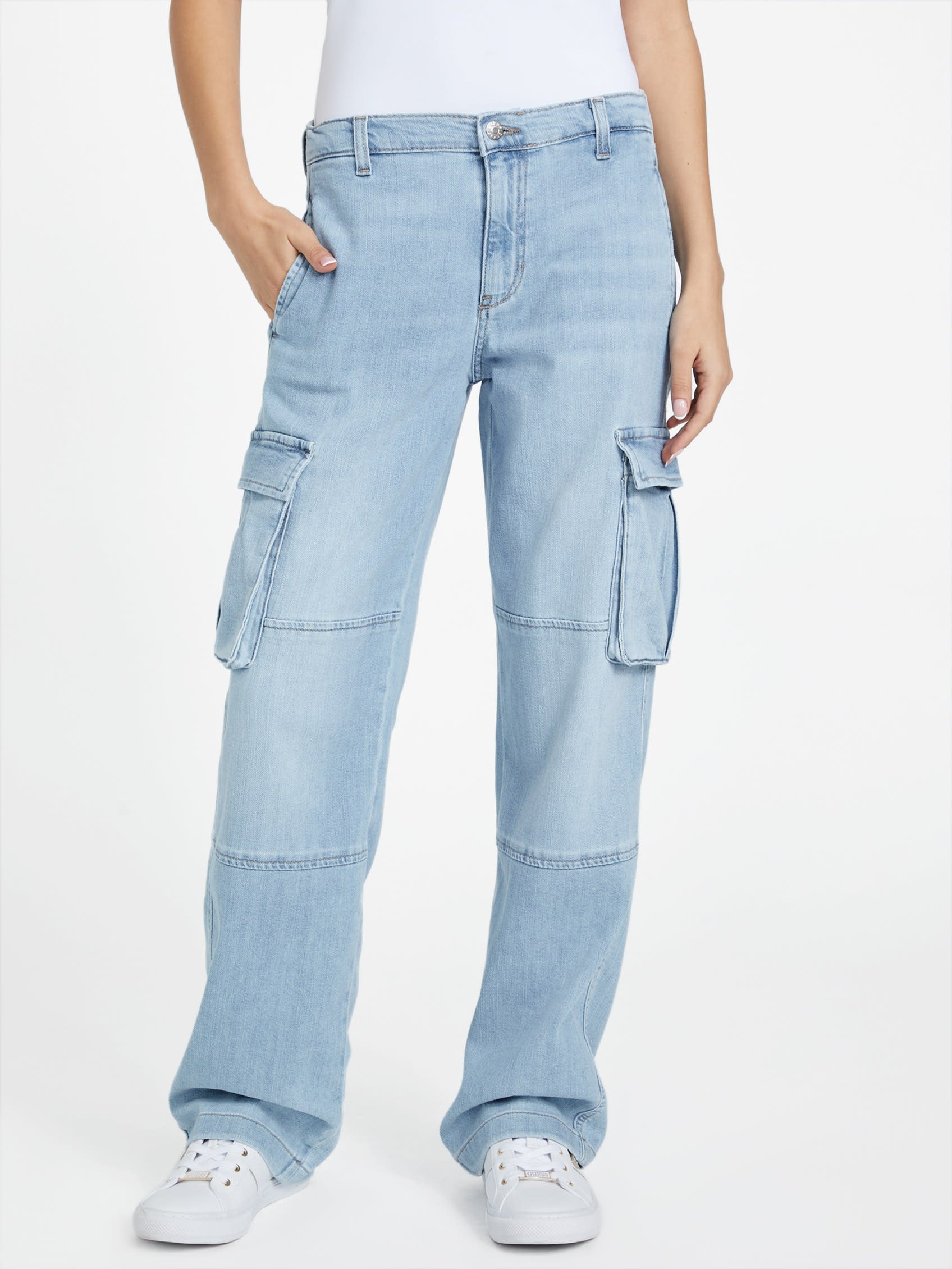 Уитни джинсовые карго-штаны Guess Factory, Light Wash
Уитни джинсовые карго-штаны Guess Factory, Light Wash