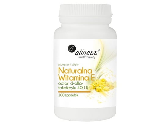 Aliness, Витамин Е, 400 МЕ, 100 капсул
Aliness, Витамин Е, 400 МЕ, 100 капсул
