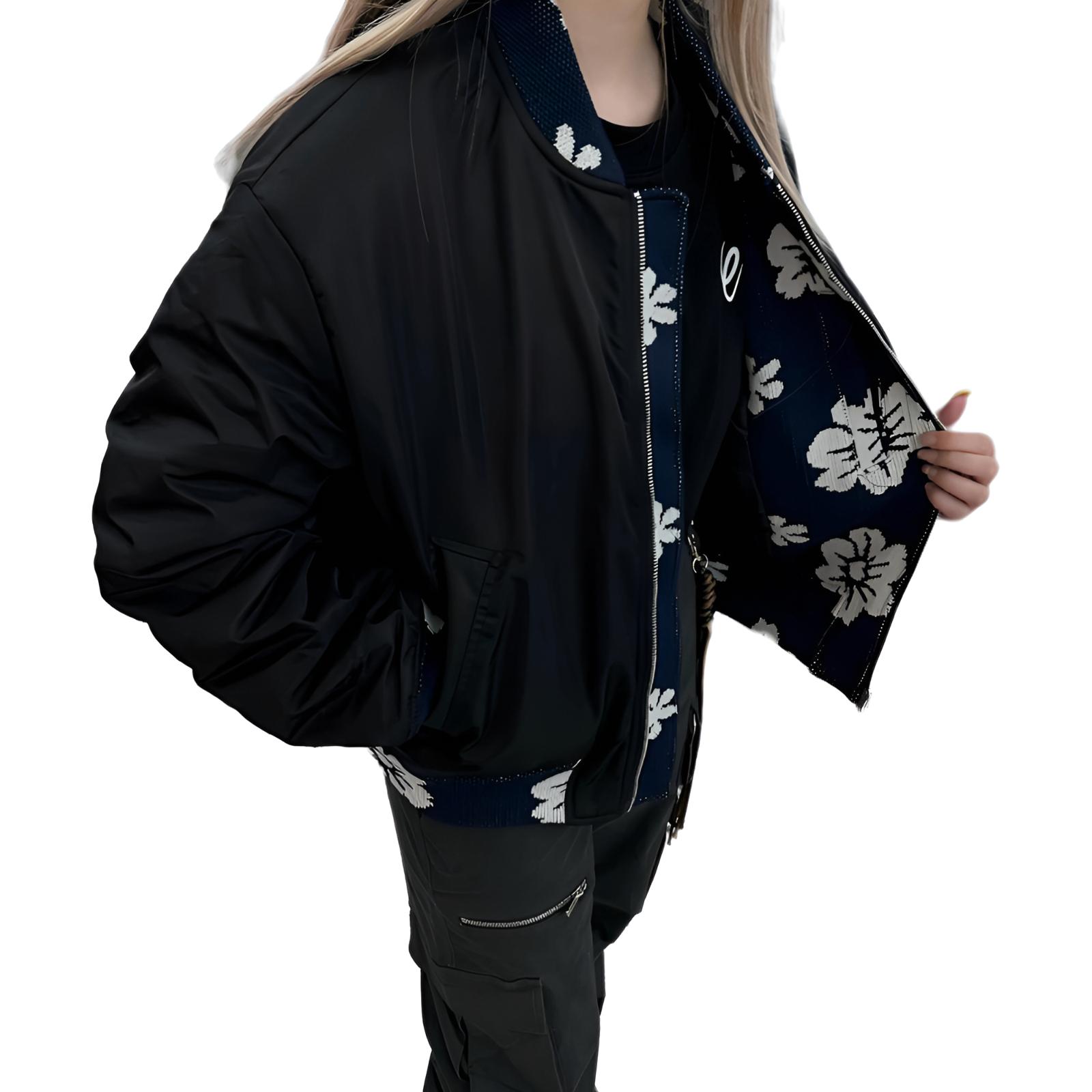 NEVER RULE Куртка Unisex Black Baseball Collar Moderate
NEVER RULE Куртка Unisex Black Baseball Collar Moderate