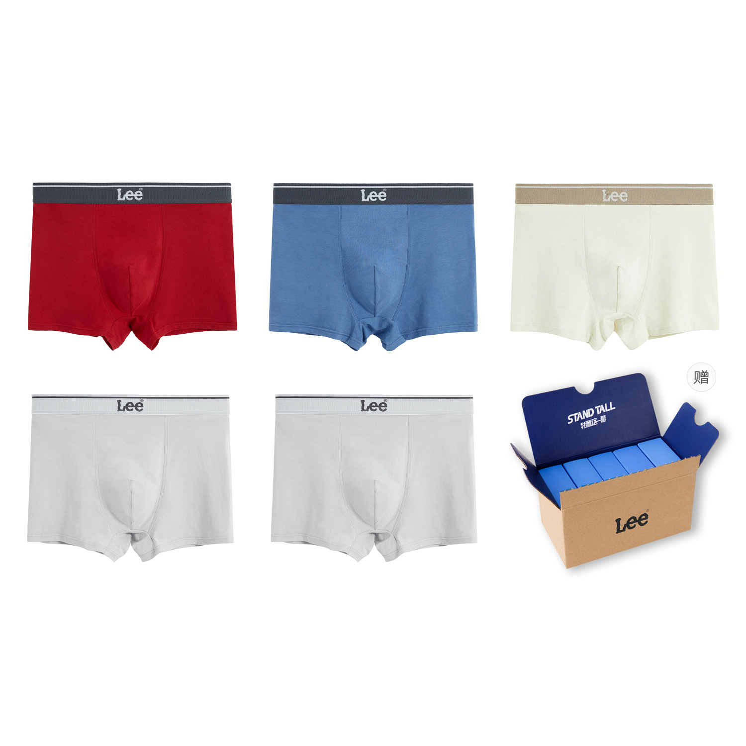 Lee Подарочный набор мужского белья 5 предметов
Lee Подарочный набор мужского белья 5 предметов