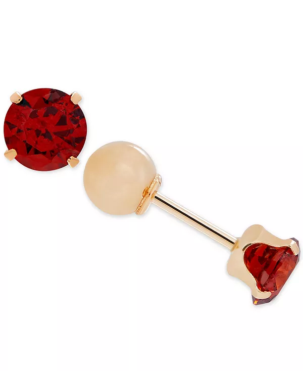 Детские двусторонние серьги с кубическим цирконием из 14-каратного золота Macy'S, january
Детские двусторонние серьги с кубическим цирконием из 14-каратного золота Macy'S, january