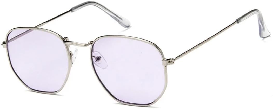 Солнцезащитные очки с защитой от УФ-излучения UV400 | Овальные прозрачные линзы, металлическая оправа в стиле панк | для женщин и мужчин, для занятий спортом на открытом воздухе и вождения DSVIGF, Silver-purple
Солнцезащитные очки с защитой от УФ-излучения UV400 | Овальные прозрачные линзы, металлическая оправа в стиле панк | для женщин и мужчин, для занятий спортом на открытом воздухе и вождения DSVIGF, Silver-purple