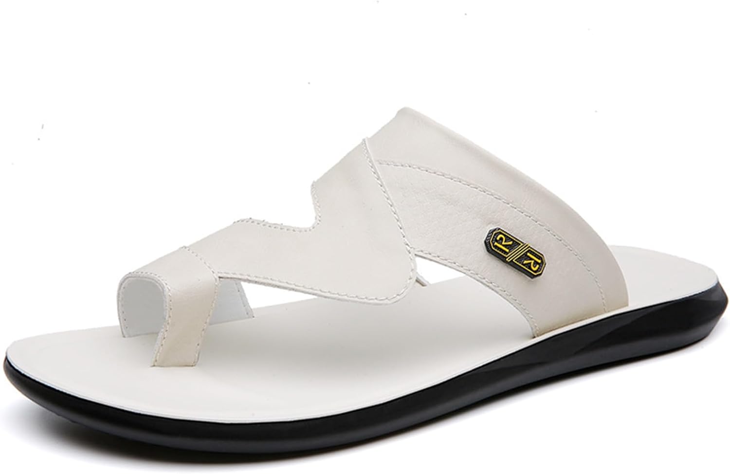 Мужские кожаные пляжные сандалии BANGTEUO с плоской подошвой, удобной арочной поддержкой и противоскользящей подошвой, шлепанцы для отдыха на пляже, дома и на улице каждый день, белый
Мужские кожаные пляжные сандалии BANGTEUO с плоской подошвой, удобной арочной поддержкой и противоскользящей подошвой, шлепанцы для отдыха на пляже, дома и на улице каждый день, белый