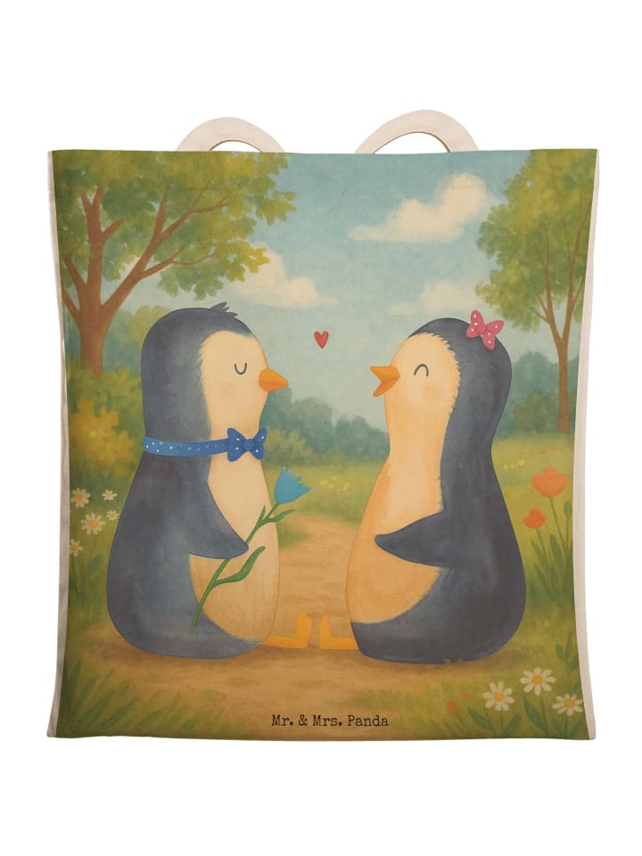Mr. & Mrs. Panda Сумка-шоппер с изображением пары пингвинов, без надписи, белого цвета
Mr. & Mrs. Panda Сумка-шоппер с изображением пары пингвинов, без надписи, белого цвета