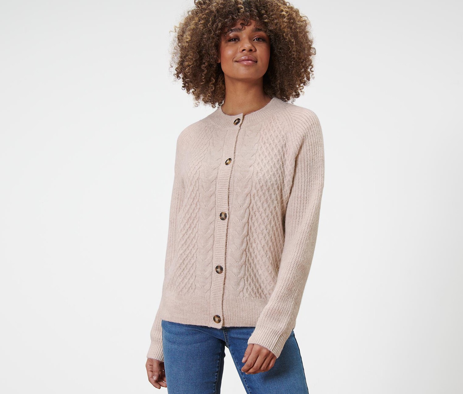 Кардиган косой вязки Tchibo, пятнистый кремовый цвет
Кардиган косой вязки Tchibo, пятнистый кремовый цвет