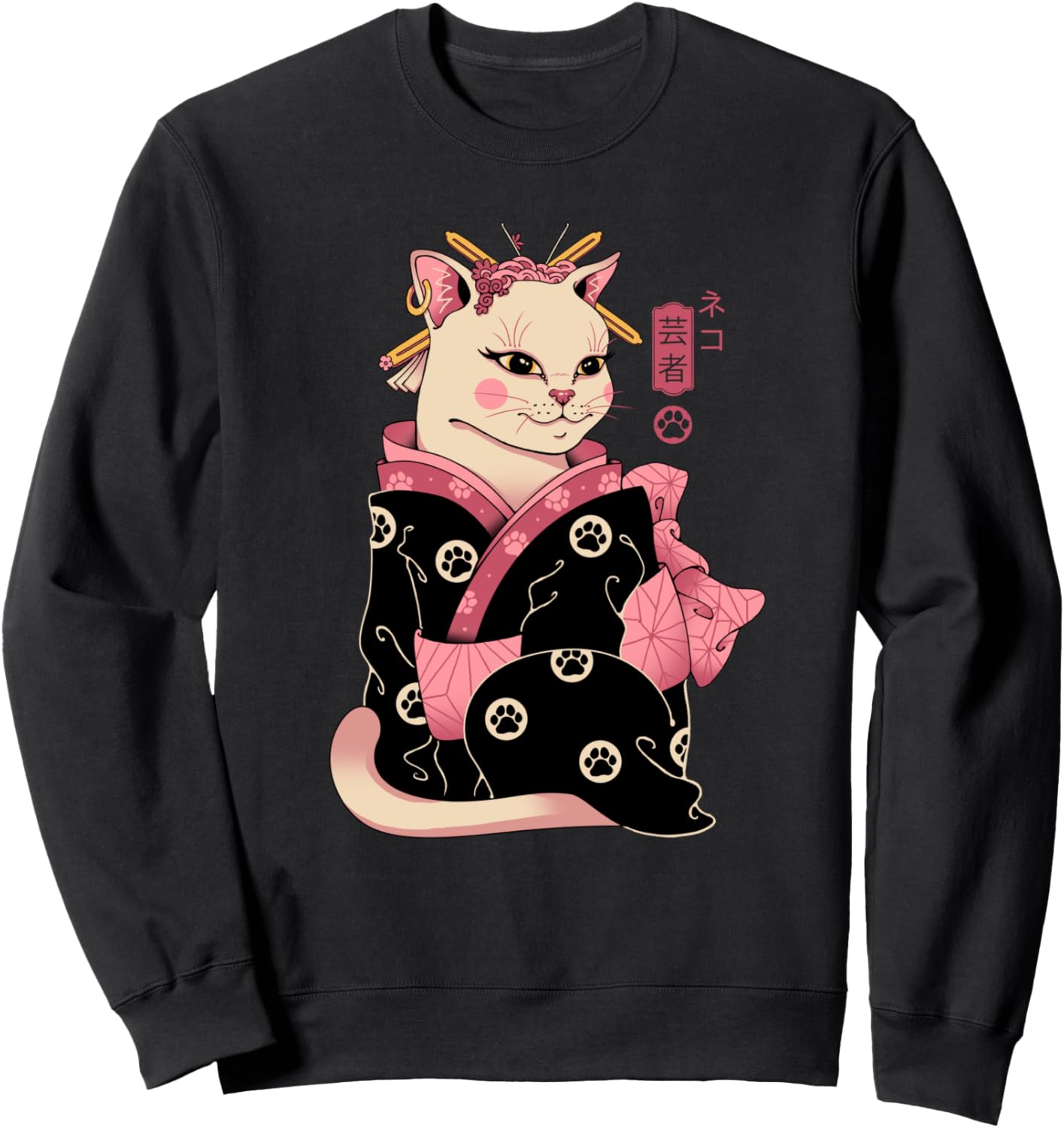 Толстовка с изображением кошки-гейши, черная Vincent Trinidad Art
Толстовка с изображением кошки-гейши, черная Vincent Trinidad Art