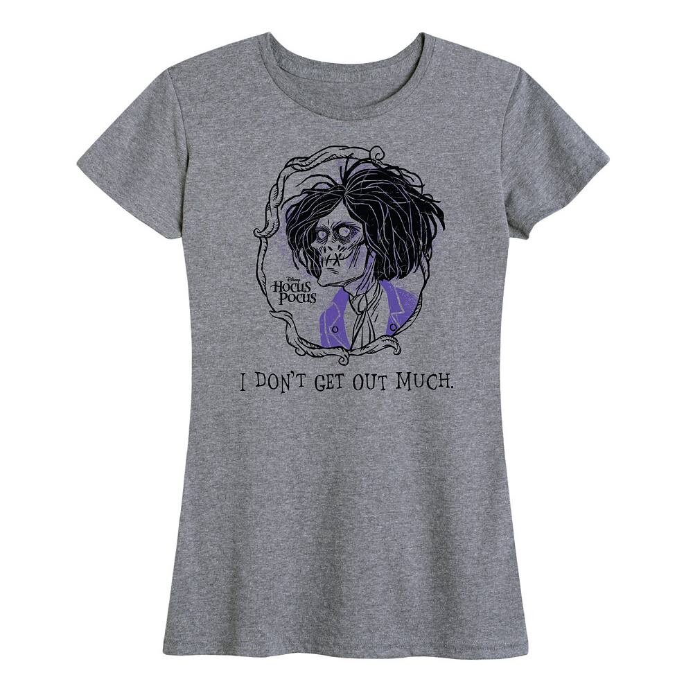 Женская футболка Disney's Hocus Pocus с рисунком Билли не выходит много Licensed Character, серый
Женская футболка Disney's Hocus Pocus с рисунком Билли не выходит много Licensed Character, серый