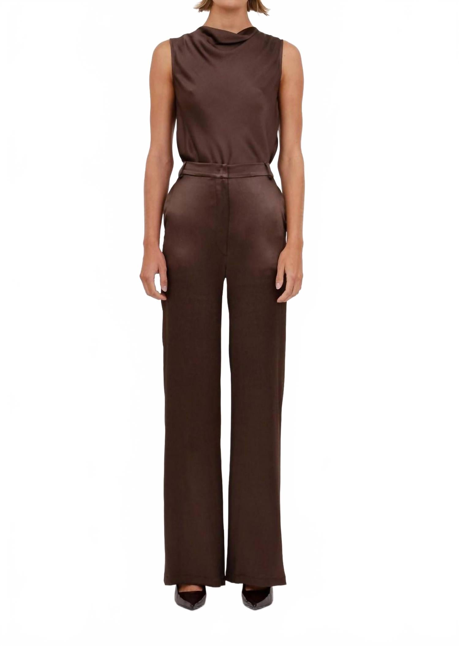 Шоколадные брюки Полин NONCHALANTLABEL
Шоколадные брюки Полин NONCHALANTLABEL