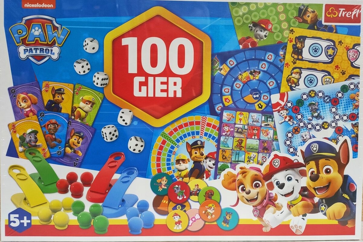 Набор из 100 игр «Щенячий патруль», настольная игра Trefl
Набор из 100 игр «Щенячий патруль», настольная игра Trefl