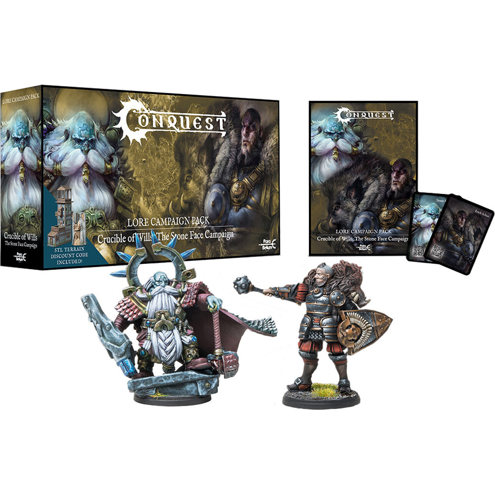Миниатюра Para Bellum Wargames Conquest Lore Campaign Pack: Crucible of Wills - The Stone Face Campaign
Миниатюра Para Bellum Wargames Conquest Lore Campaign Pack: Crucible of Wills - The Stone Face Campaign