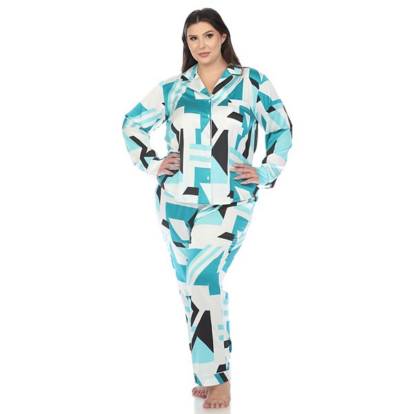 Пижамный комплект из сатина с принтом Plus size Wm Fashion, Teal
Пижамный комплект из сатина с принтом Plus size Wm Fashion, Teal