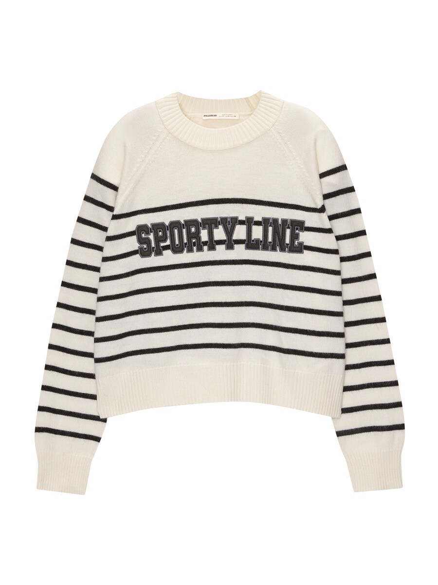 Тонкий вязаный свитер Pull&Bear Sweater, экрю
Тонкий вязаный свитер Pull&Bear Sweater, экрю