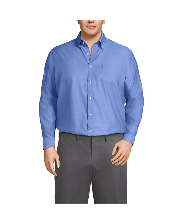 Мужская классическая рубашка с отложным воротником на пуговицах, без необходимости глажки, из ткани Supima Pinpoint, однотонная, больших размеров и для высоких мужчин Lands' End, белый
Мужская классическая рубашка с отложным воротником на пуговицах, без необходимости глажки, из ткани Supima Pinpoint, однотонная, больших размеров и для высоких мужчин Lands' End, белый