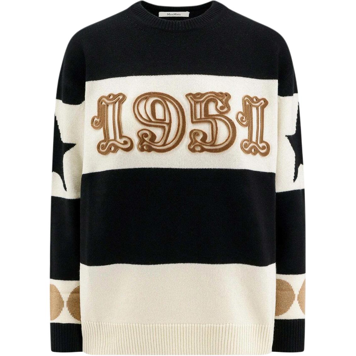 Полосатый вязаный джемпер Dirce MaxMara, черный
Полосатый вязаный джемпер Dirce MaxMara, черный