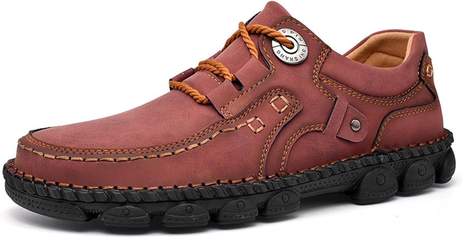 Мужские повседневные туфли ручной работы из кожи с шнуровкой Boxpopla, красный
Мужские повседневные туфли ручной работы из кожи с шнуровкой Boxpopla, красный