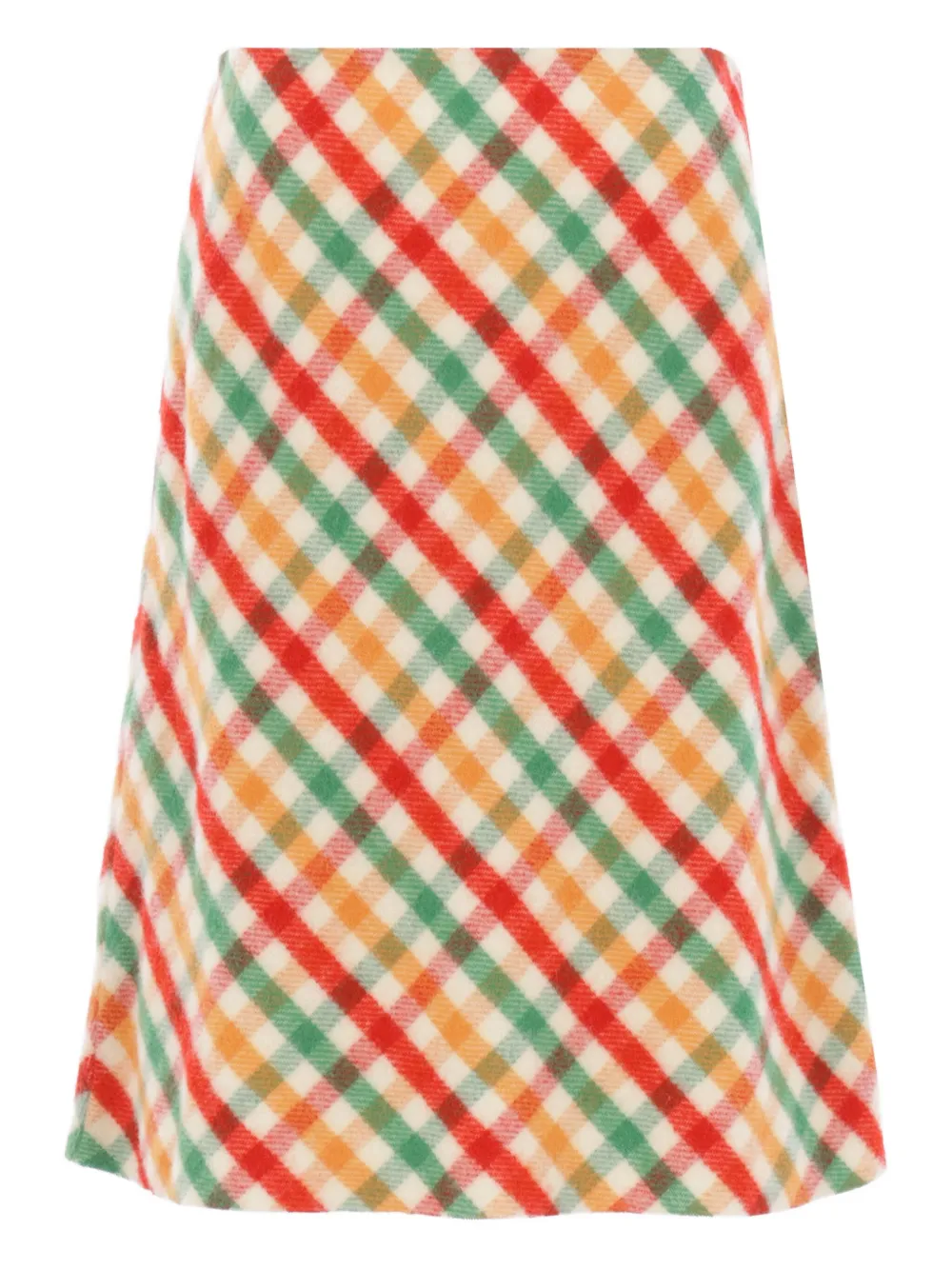 Юбка в клетку из шерстяной смеси MIU MIU, зеленый
Юбка в клетку из шерстяной смеси MIU MIU, зеленый