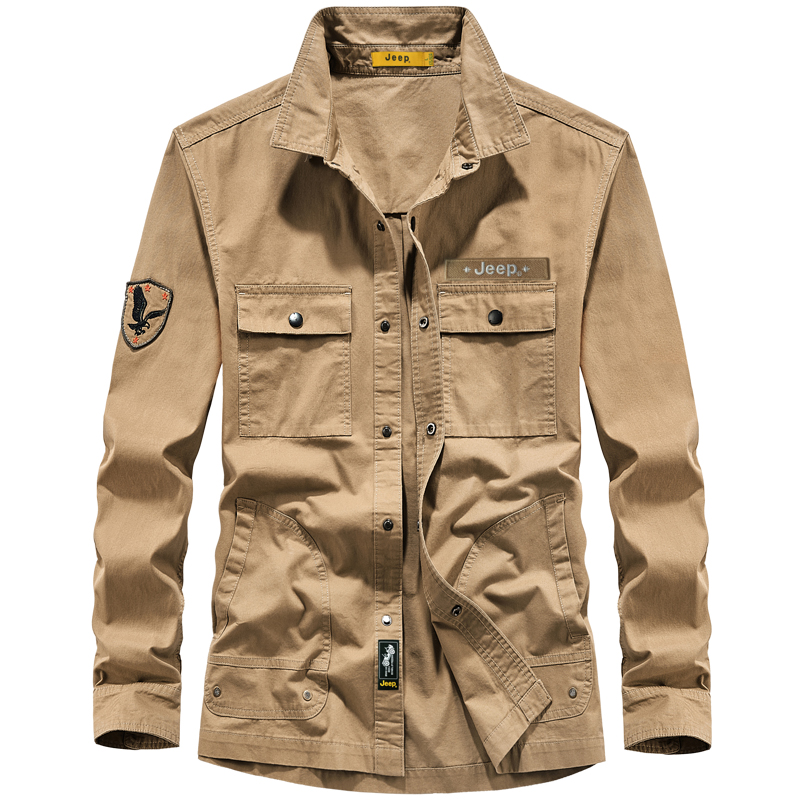 Рубашка Unisex Lapel Moderate Workwear Jeep, хаки
Рубашка Unisex Lapel Moderate Workwear Jeep, хаки