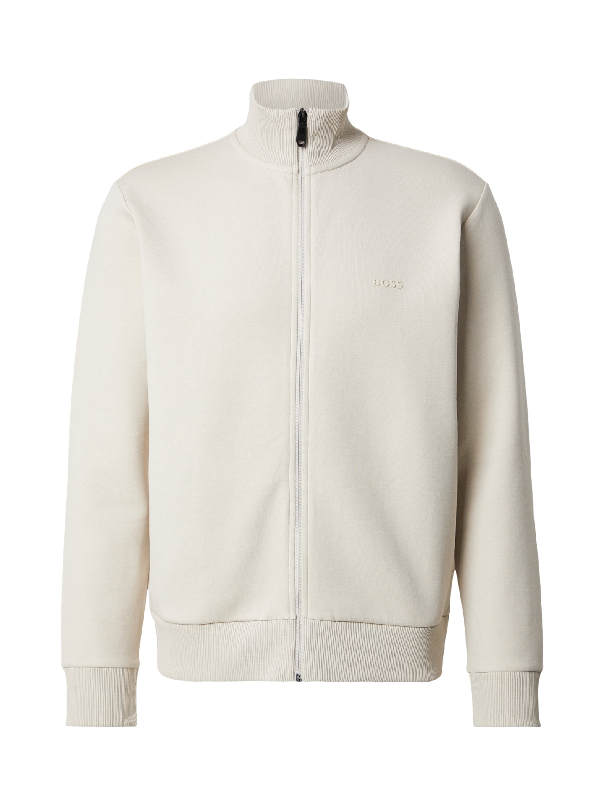 BOSS Толстовка с молнией 'Skaz' в светло-бежевом цвете
BOSS Толстовка с молнией 'Skaz' в светло-бежевом цвете