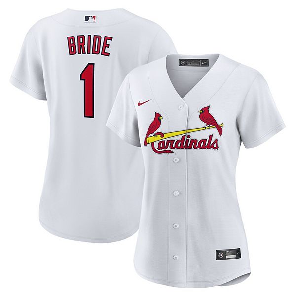 Женская белая реплика домашней футболки St Louis Cardinals #1 Bride Nike
Женская белая реплика домашней футболки St Louis Cardinals #1 Bride Nike