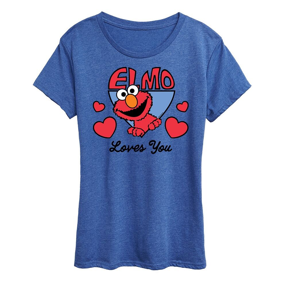 Женская футболка с рисунком «Улица Сезам» Elmo Loves You Licensed Character, цвет Heather Royal Blue
Женская футболка с рисунком «Улица Сезам» Elmo Loves You Licensed Character, цвет Heather Royal Blue