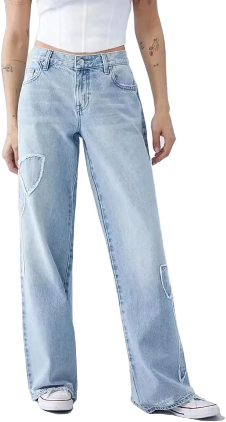 Джинсы High Waisted с бантом Y2K, прямые KOBPT
Джинсы High Waisted с бантом Y2K, прямые KOBPT