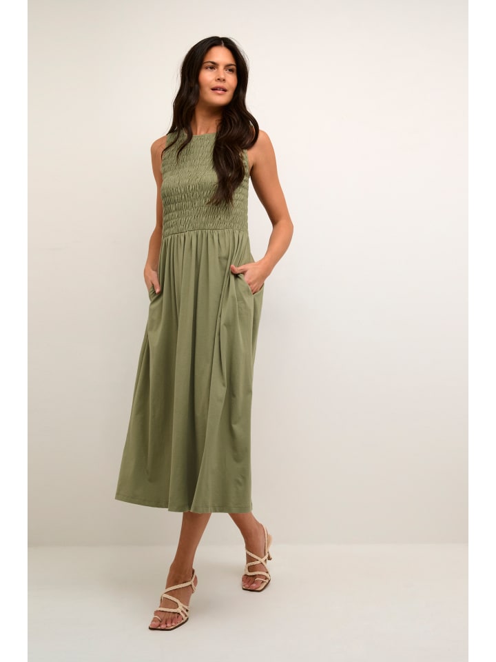 Cream Трикотажное платье CRLula А-образного силуэта, цвет «масляно-зеленый»
Cream Трикотажное платье CRLula А-образного силуэта, цвет «масляно-зеленый»