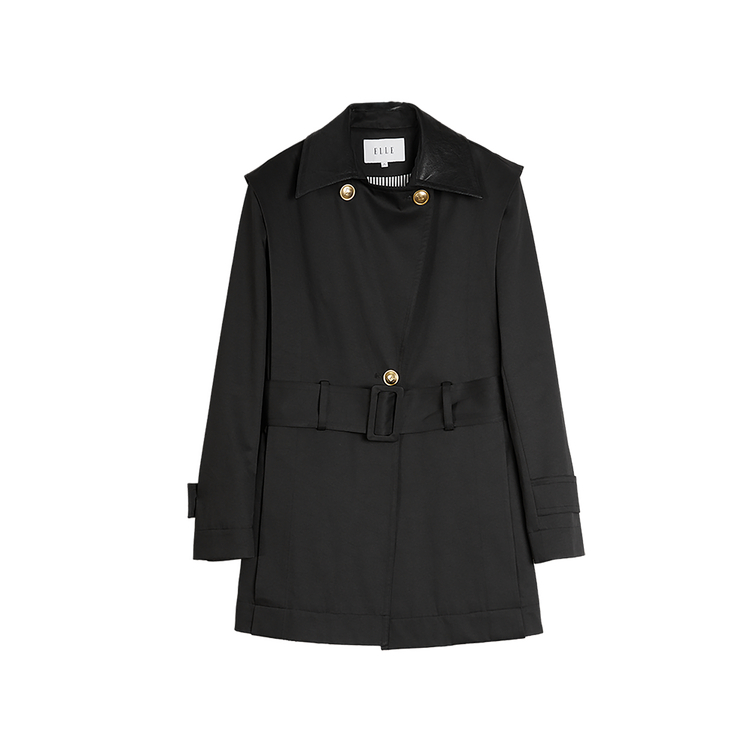 ELLE Тренч для женщин с черным лацканом Moderate
ELLE Тренч для женщин с черным лацканом Moderate