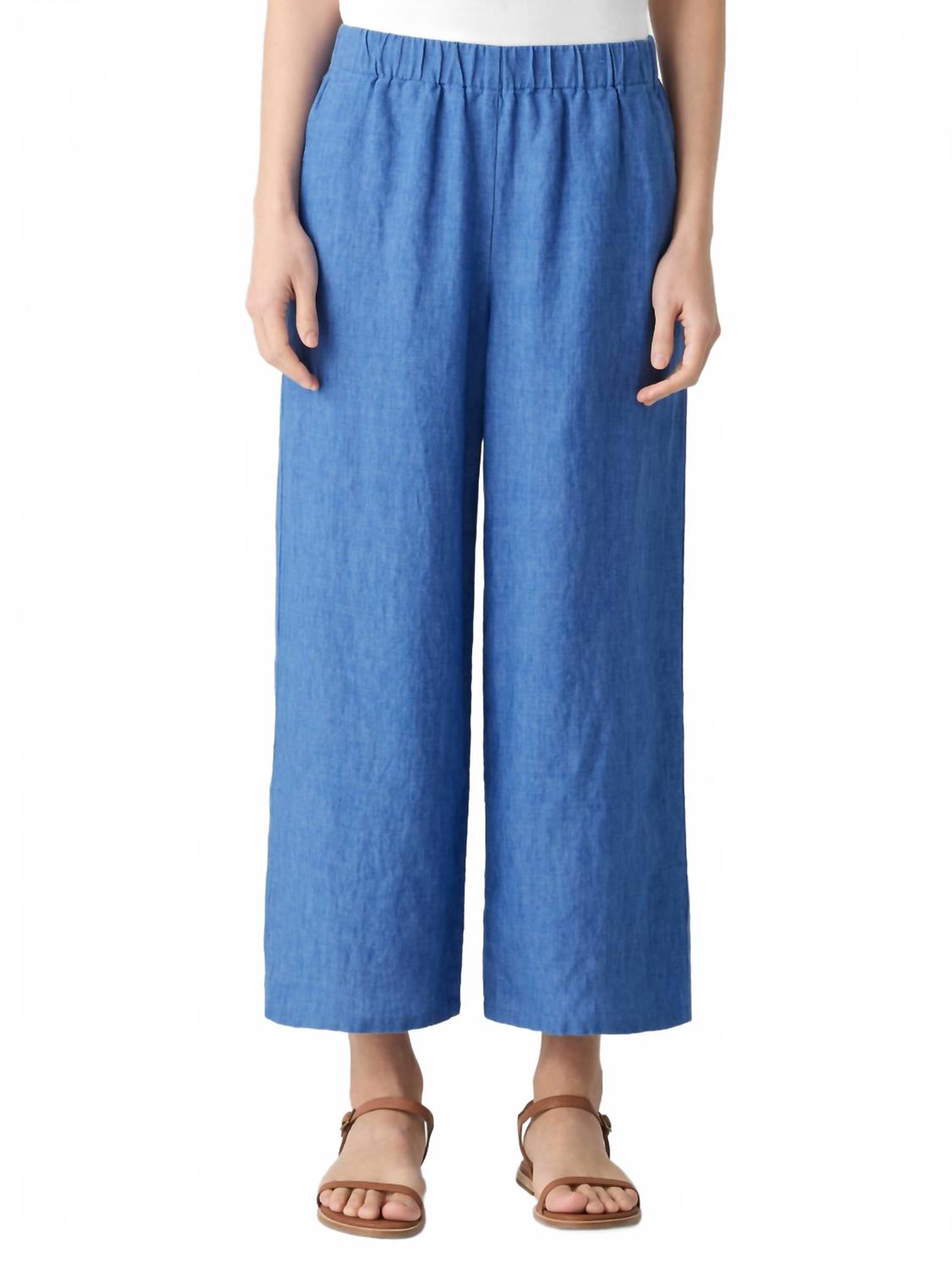 Выстиранные органические льняные брюки D√Lav√ с широкими штанинами в ультрамариновом цвете Eileen Fisher, Ultramarine
Выстиранные органические льняные брюки D√Lav√ с широкими штанинами в ультрамариновом цвете Eileen Fisher, Ultramarine