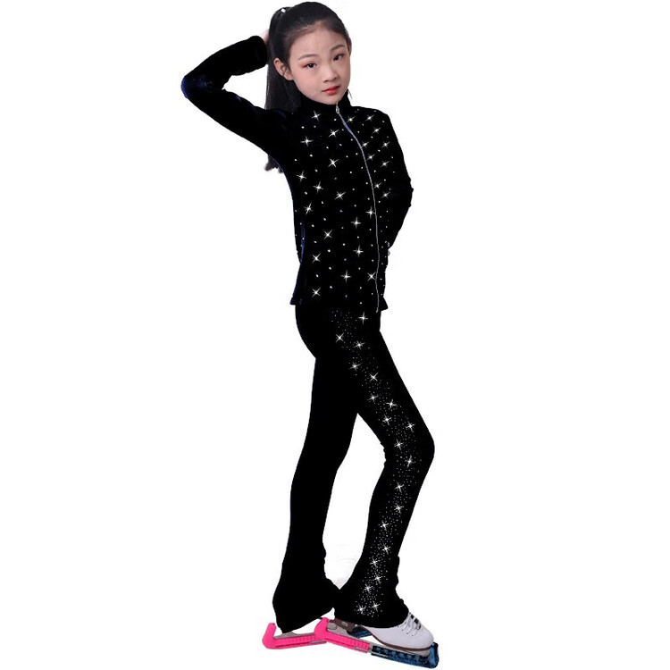 HEAD Тренировочный тонкий флисовый сет для фигурного катания для женщин, с отделкой стразами, дышащий влаговпитывающий костюм для катания на льду для девочек, черный топ + брюки, размер XL
HEAD Тренировочный тонкий флисовый сет для фигурного катания для женщин, с отделкой стразами, дышащий влаговпитывающий костюм для катания на льду для девочек, черный топ + брюки, размер XL