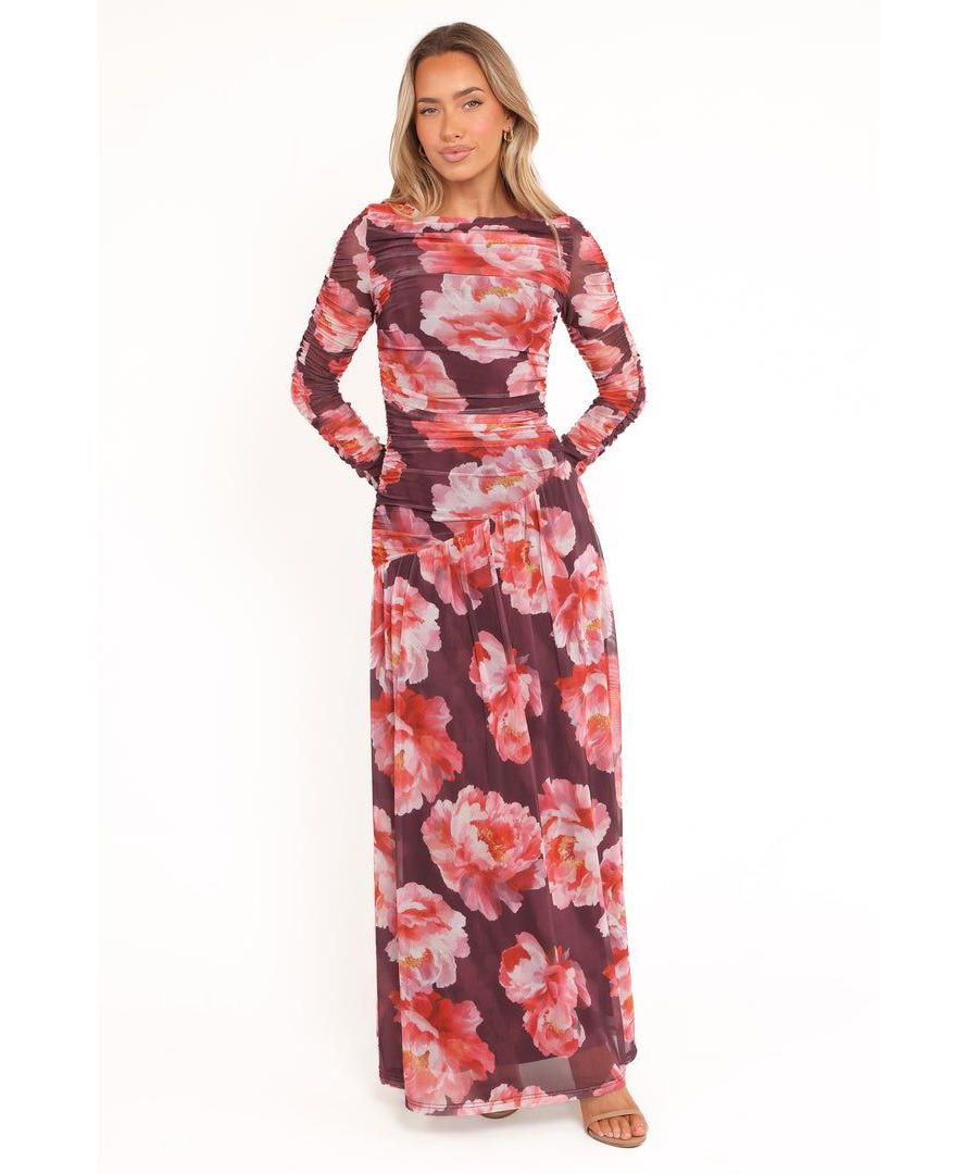 Женское длинное платье Calypso с длинными рукавами - цвет бордовый с пионами Petal and Pup, Red
Женское длинное платье Calypso с длинными рукавами - цвет бордовый с пионами Petal and Pup, Red