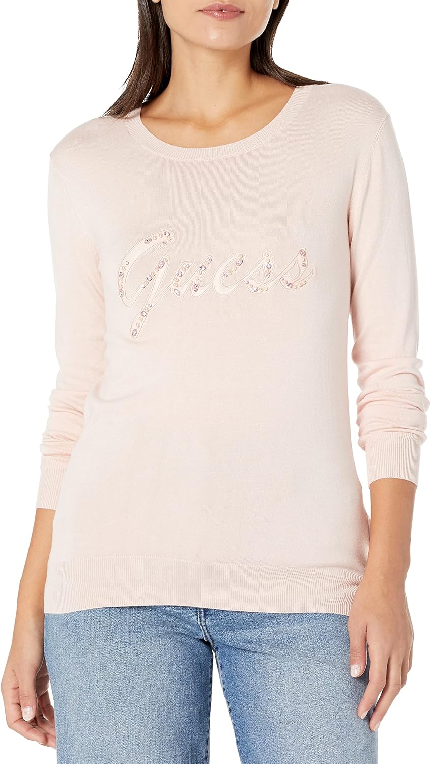 GUESS Женский свитер Liliane с длинным рукавом, Dolly Pink
GUESS Женский свитер Liliane с длинным рукавом, Dolly Pink